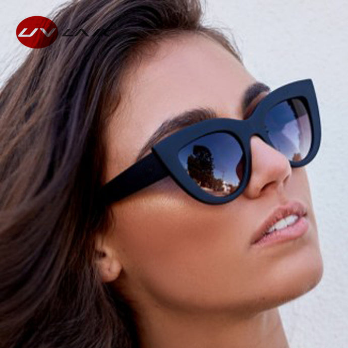 UVLAIK Vintage Cat Eye Sunglasses Women