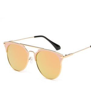 Luxury Vintage Round Sunglasses Women Brand Designer 2018