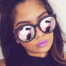 Load image into Gallery viewer, cat eye pink sunglasses woman shades mirror