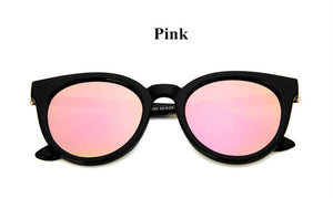 cat eye pink sunglasses woman shades mirror